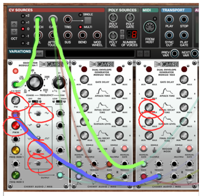 ARP 2500 modules and patches