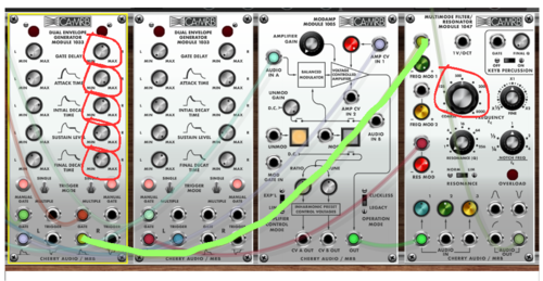 ARP 2500 vintage synth patch