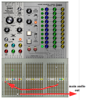 ARP 2500 vintage synth Modules and patches