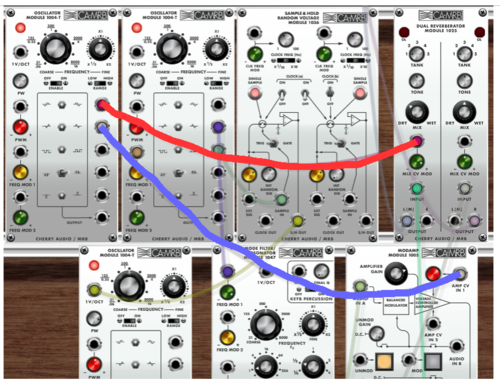 ARP 2500 vintage synth Voltage Modular Krell Patch