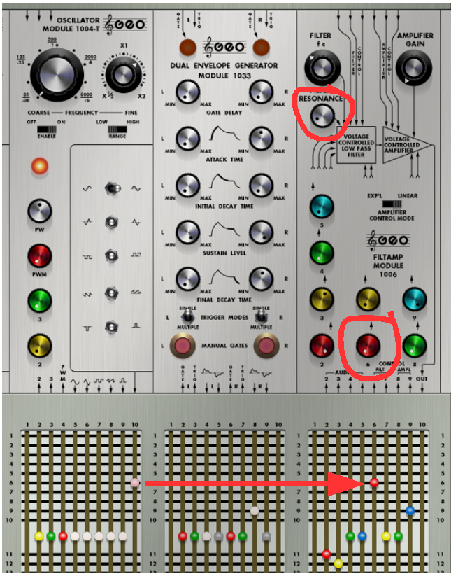 ARP 2500 vintage synth patch
