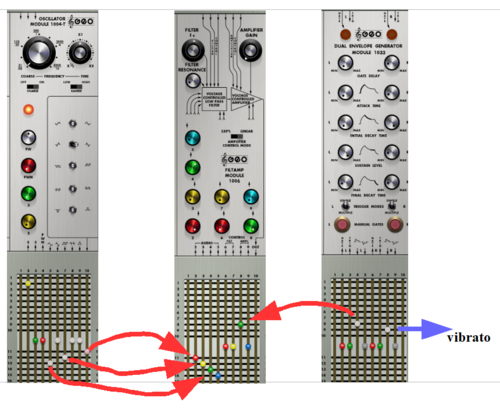ARP 2500 vintage synth patch