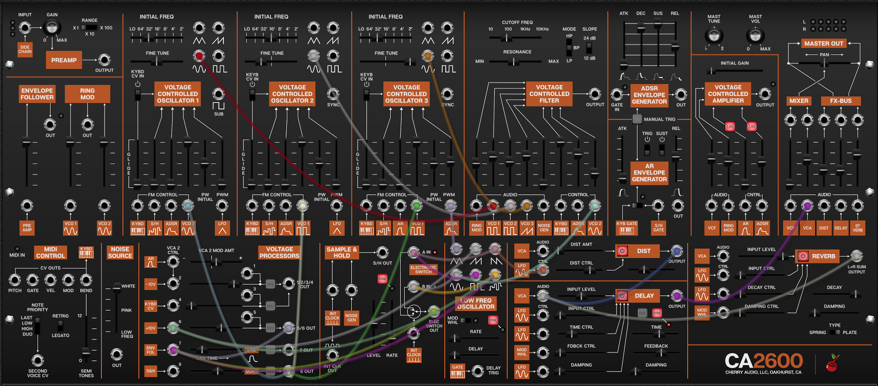ARP 2600 and Cherry Audio CA2600 Patch Analysis