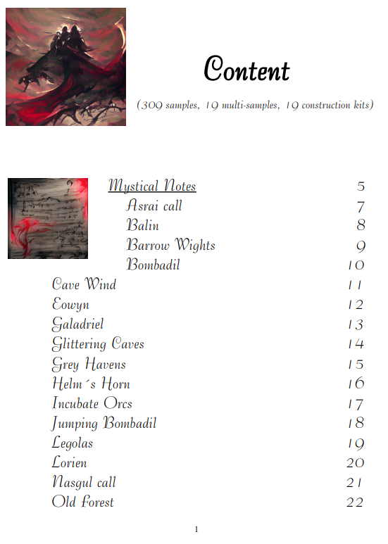 mystical notes volume 1