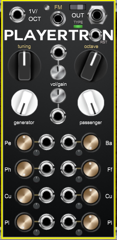 voltage modular playertron passenger oscillator