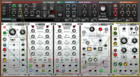 ARP 2500 vintage modular synth modules and patches