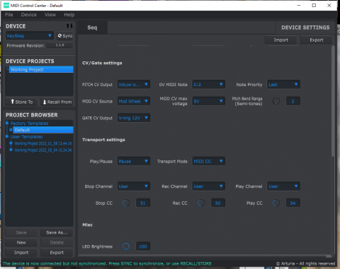 semi modular synths Workflow MIDI implementation