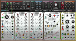 ARP 2500 modules and Voltage Modular from Cherry Audio